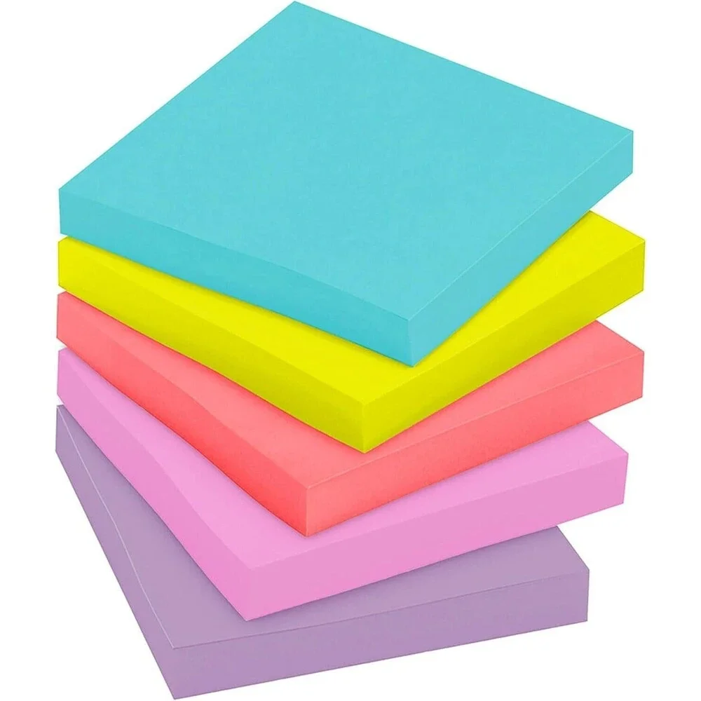 Super Sticky Notes, 3x3 in, 24 Pads, 2x the Sticking Power, Supernova Neons, Bri